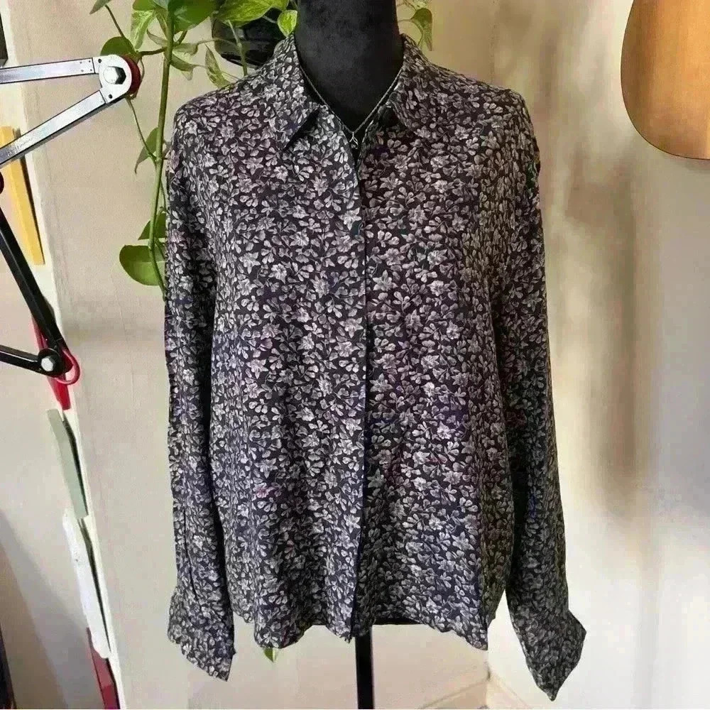 Dunedin British Isles Floral Viscose Blouse - Size UK 14